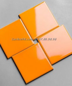 Gạch thẻ 10x10 màu cam sậm