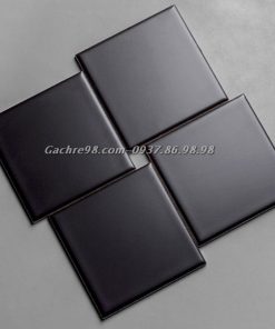 Gạch thẻ 10x10 màu đen mờ