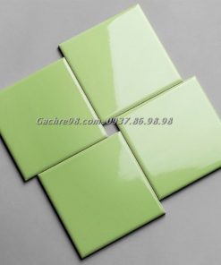 Gạch thẻ 10x10 màu xanh nõn