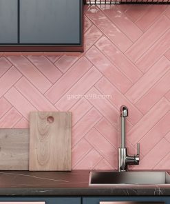 Pink tile bathroom ideas