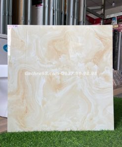 Gạch bóng kiếng 60x60 phòng khách màu vàng