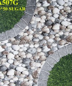 Gạch lát sân vườn 50x50 hình sỏi