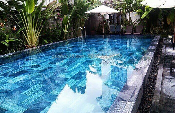 Đá sọc dưa ốp lát bể bơi tinh tế tại resort giúp thu hút check in tạo hiệu ứng marketing Đá sọc dưa ốp lát bể bơi tinh tế