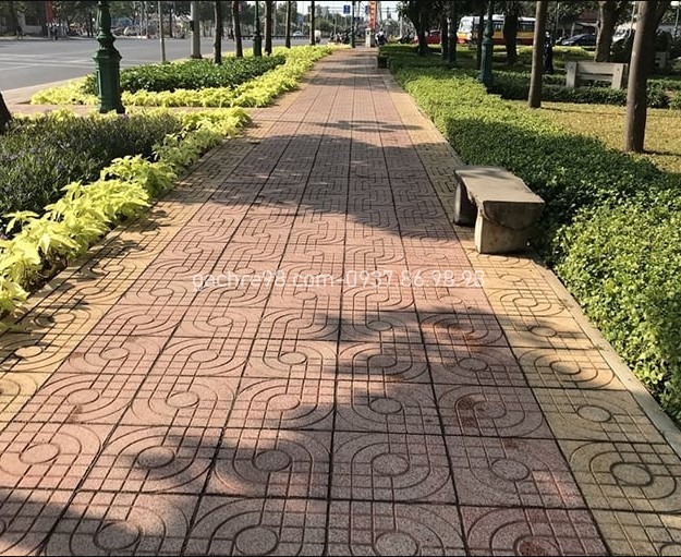 Ứng dụng gạch vỉa hè terrazzo