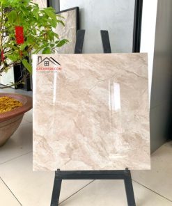 Gạch granite 600x600 màu kem vân đá