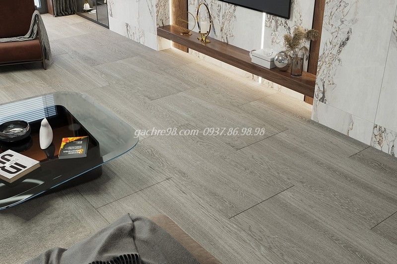 Gạch vân gỗ 60x120 Ấn Độ cũng phù hợp với không gian phòng khách nếu sử dụng các thiết kế có màu sắc sáng hơn. Hoặc nếu màu tối thì nên sử dụng cho thiết kế có diện tích lớn một chút.