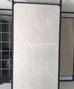 Gạch khổ lớn 120x240 đá mờ màu kem