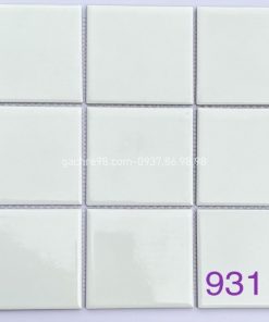 Gạch thẻ 10x10 màu trắng bóng