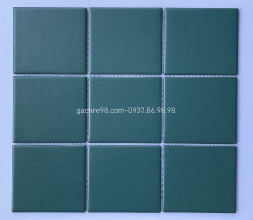 Gạch thẻ 10x10 màu xanh cổ vịt