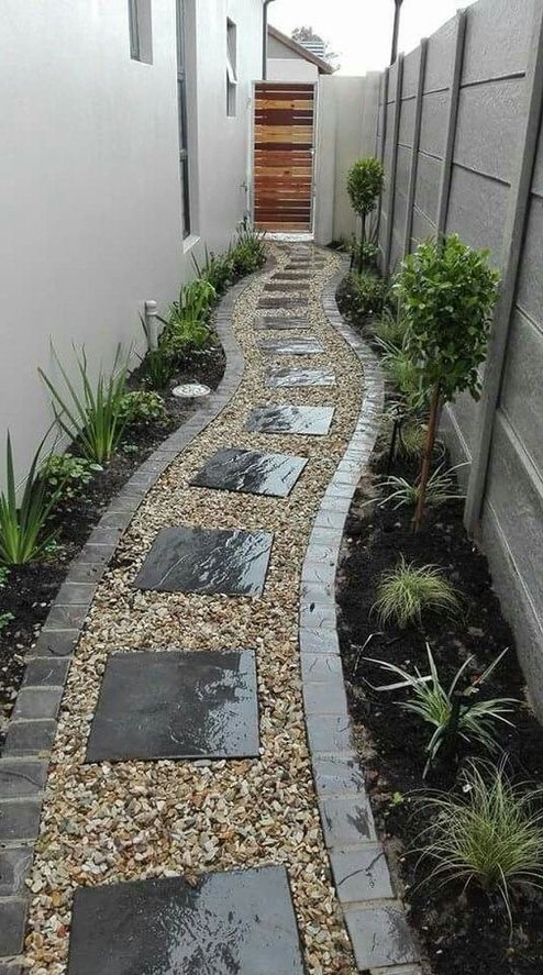 Slate tiles garden 3