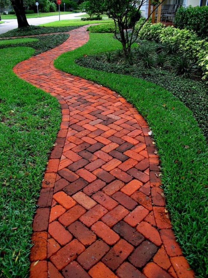 Brick Border with curved