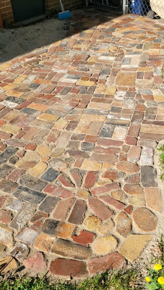 Brick Mosaic Pathway
