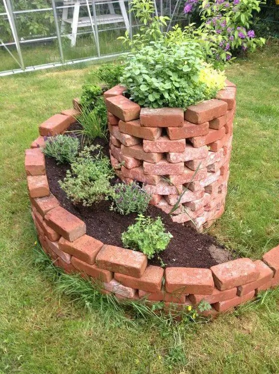 Stacked Brick Planter