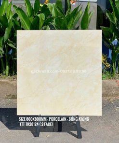 Gạch cao cấp giá rẻ 80x80 màu vàng kem