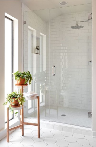 White bathroom floor tile ideas